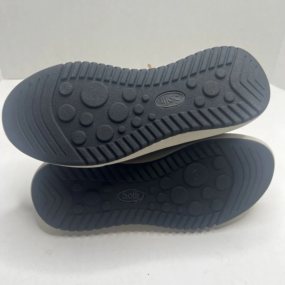 Sofft Waydell Aqua Women’s 10 M Black Waterproof Suede Sneaker Booties NIB